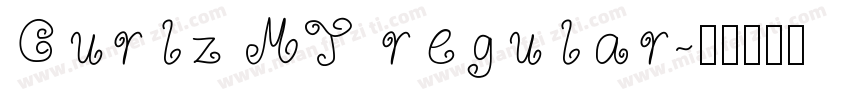 Curlz MT regular字体转换